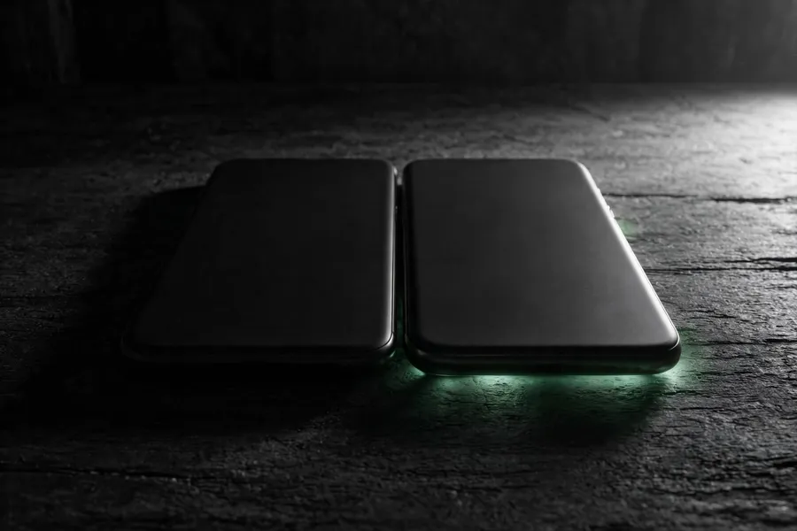 Two phones, one glow. You already know which one's texting green.