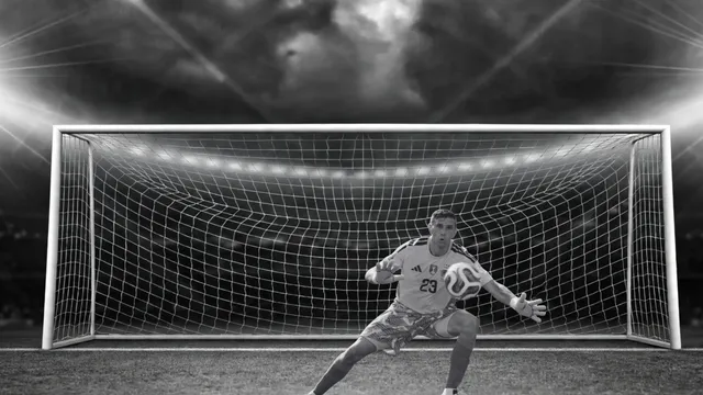 One of two shots Argentina managed all night.