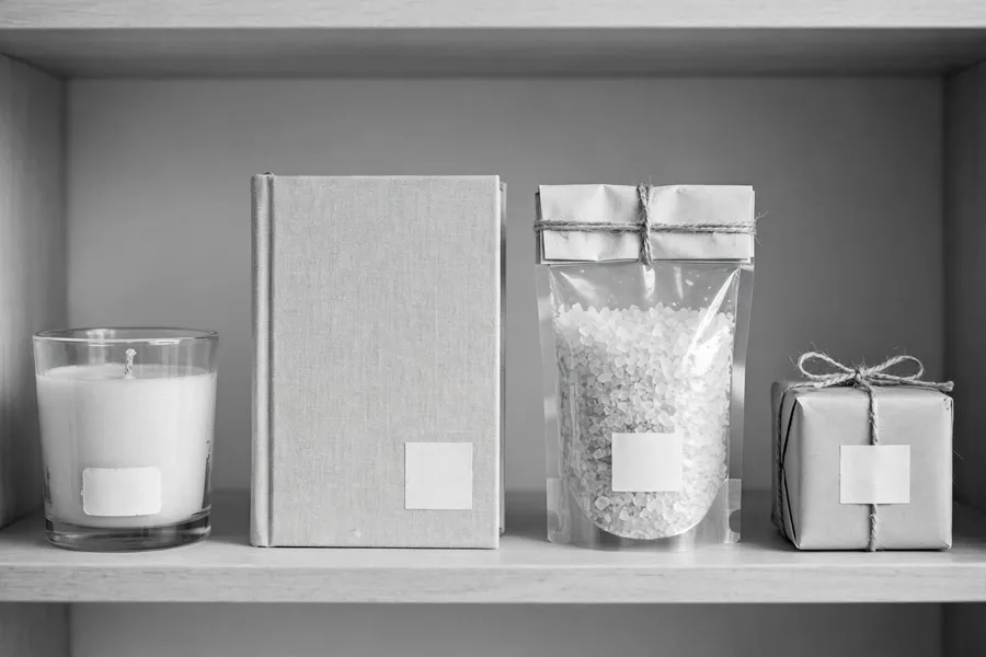 A $68 candle labeled 'boundaries.' It is, chemically, a candle.