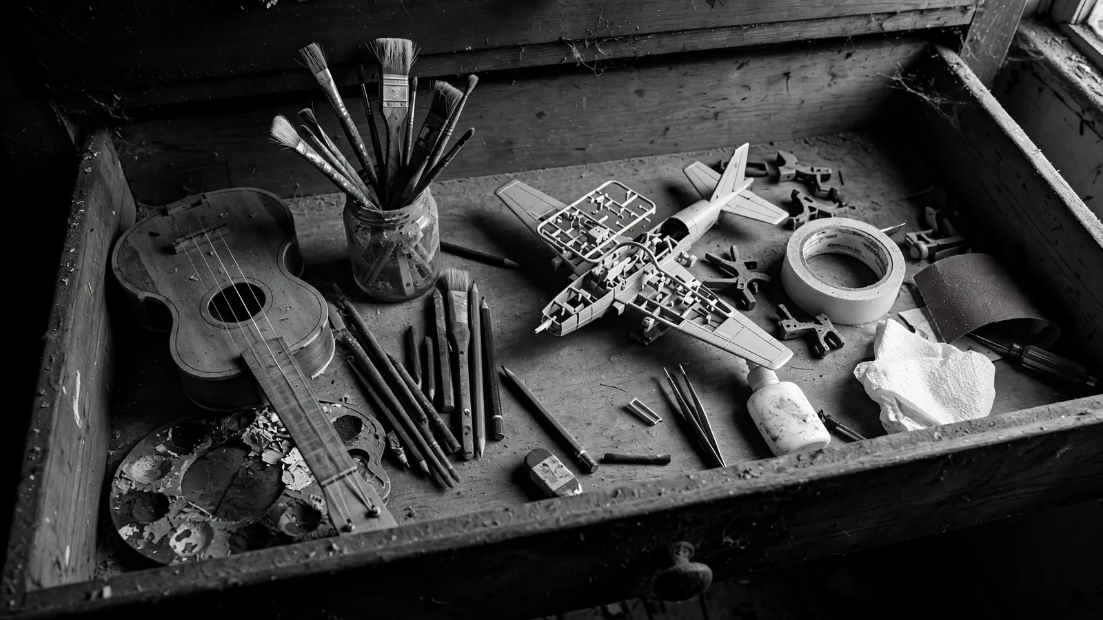 A drawer full of half-finished 'passion projects.' Exhibit A.